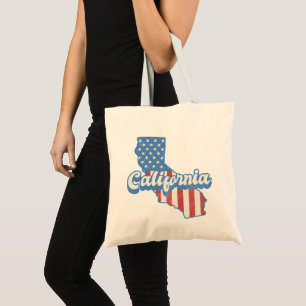 Tote Bag Silhouette California Stars & Stripes