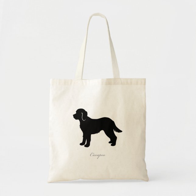 Tote Bag Silhouette de Cavapoo (Devant)