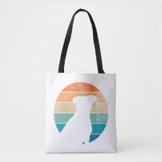 Tote Bag Silhouette de Chien Rétro - Vintage Amateur De Chi