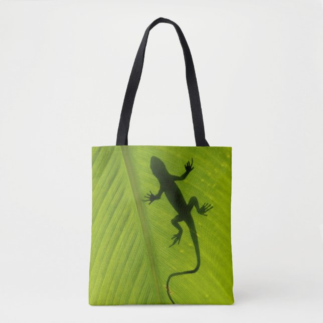 Tote Bag Silhouette de Gecko (Devant)