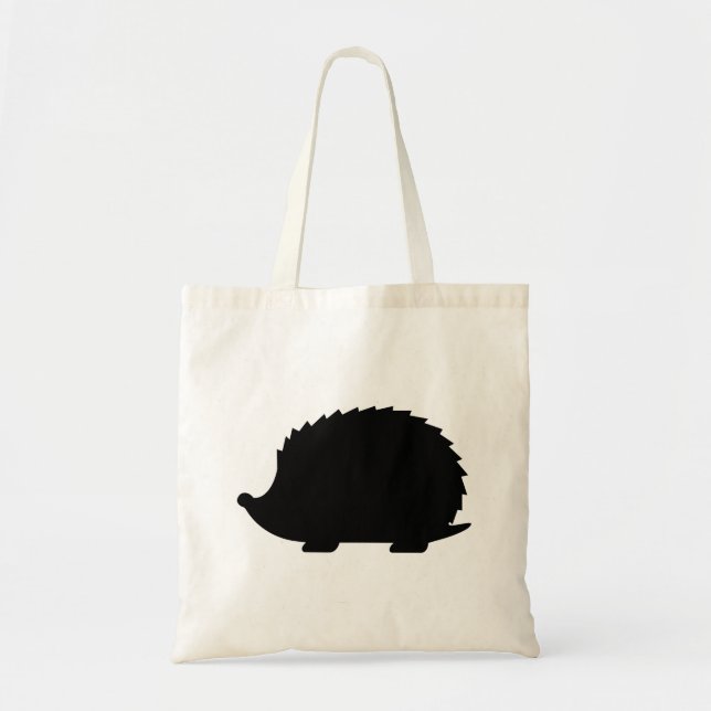 Tote Bag Silhouette de hérisson (Devant)