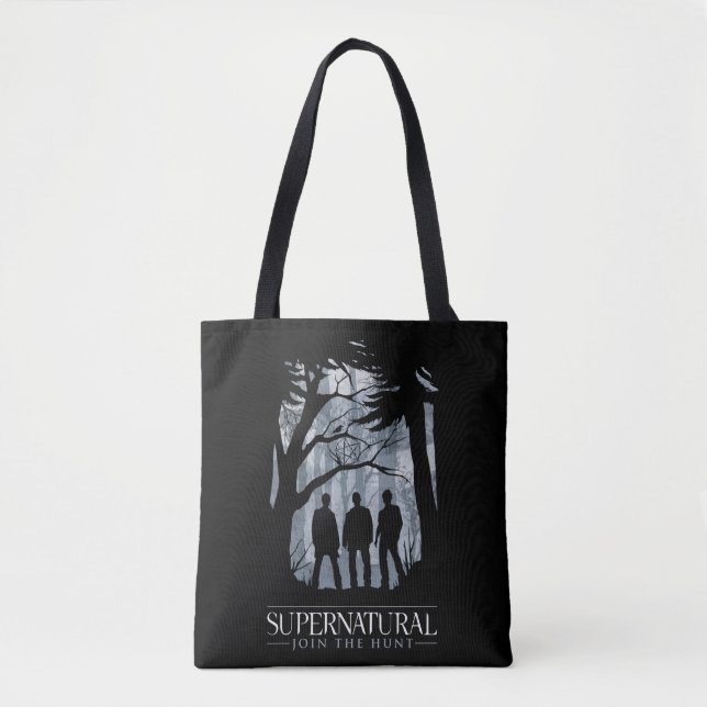 Tote Bag Silhouette de la forêt surnaturelle (Devant)