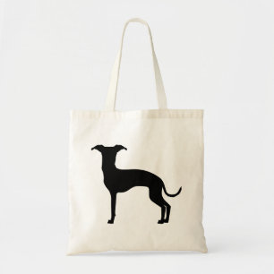 Tote Bag Silhouette de lévrier italien noir (ou de votre co