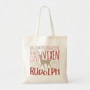 Tote Bag Silhouette de renne de Rudolph