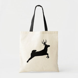 Tote Bag Silhouette de renne noir