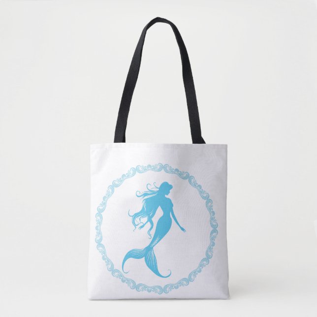 Tote Bag Silhouette de Sirène (Devant)