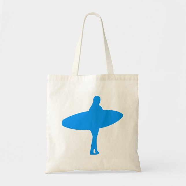 Tote Bag Silhouette de surf (Devant)