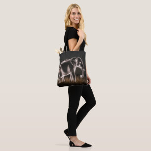 Tote Bag Silhouette d'éléphant lumineux