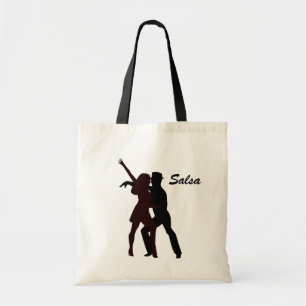 Tote Bag Silhouette des danseurs de Salsa