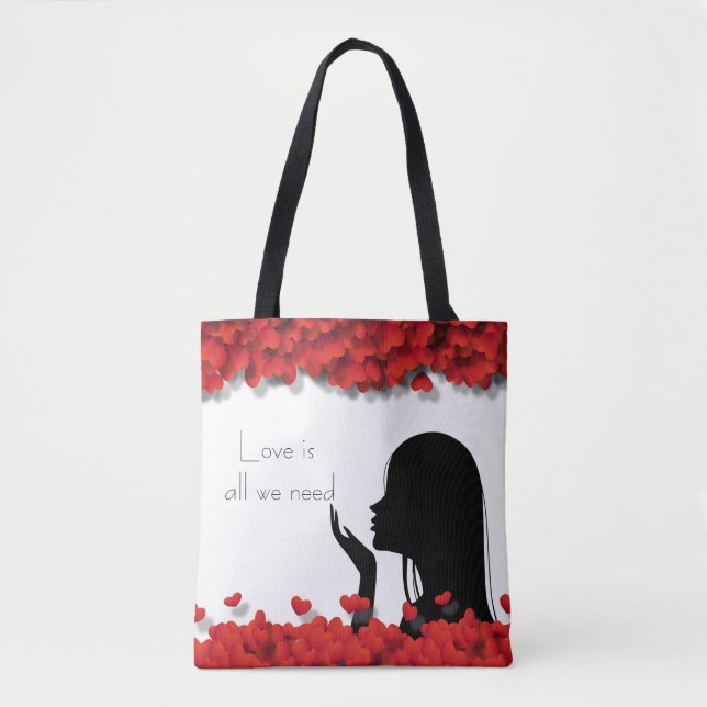 Tote Bag Silhouette féminine élégante et raffinée (Devant)
