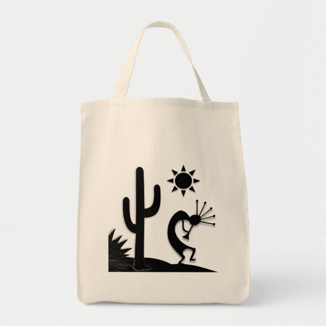 Tote Bag Silhouette Kokopelli (Devant)