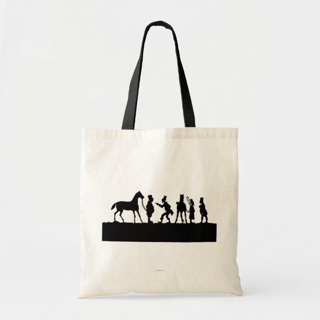 Tote Bag Silhouette : Marchand de cheval (Devant)