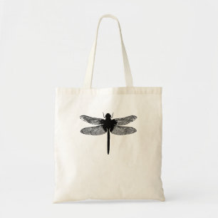 Tote Bag Silhouette minimaliste Mouche Dragonfly