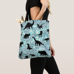 Tote Bag silhouette requin-baleine sur galaxie en pente