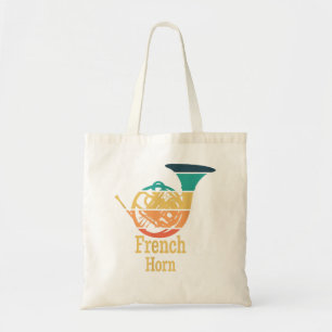 Tote Bag Silhouette vintage Corne française3