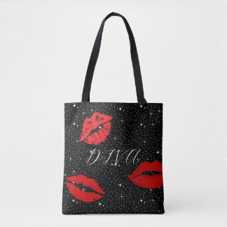 Tote Bag Silver Stars Diva tendance
