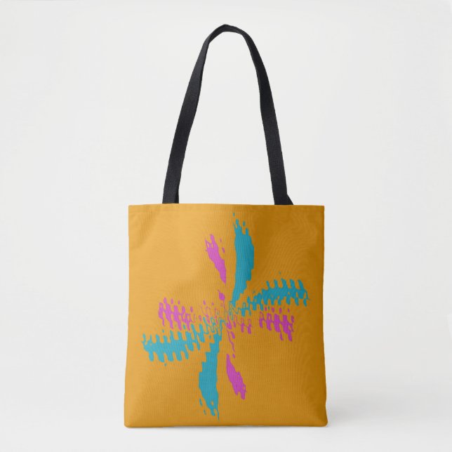 Tote Bag Simple Abstrait Papillon Motif Messy Vol (Devant)