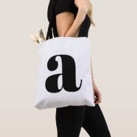 Simple Boho Blanc Monogramme Initial Retro Gras