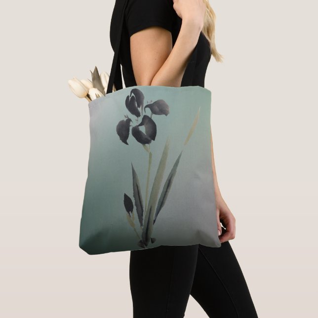 Tote Bag Simple élégant moderne Ukiyo-e Japonais Iris (De près)