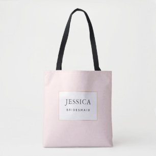 Tote Bag Simple Élégante femme de chambre brillante or