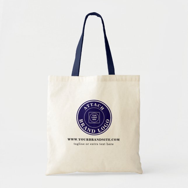 Tote Bag Simple Minimalist Custom Business Logo Promotion (Devant)