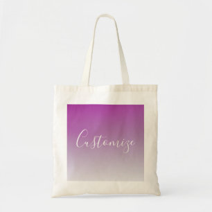 Tote Bag Simple moderne minimaliste violet Ombre dégradé