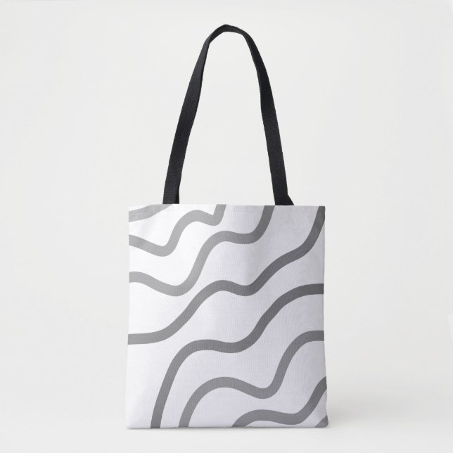 TOTE BAG SIMPLE MODERNE MODERNE MONOGRAM ÉLÉGANT CHIC STYLE (Devant)