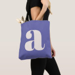 Tote Bag Simple Monogramme Initial Retro Violet Gras Tendan<br><div class="desc">Simple Sac Fourre-Tout Monogramme Initial Retro Violet Gras Tendances</div>