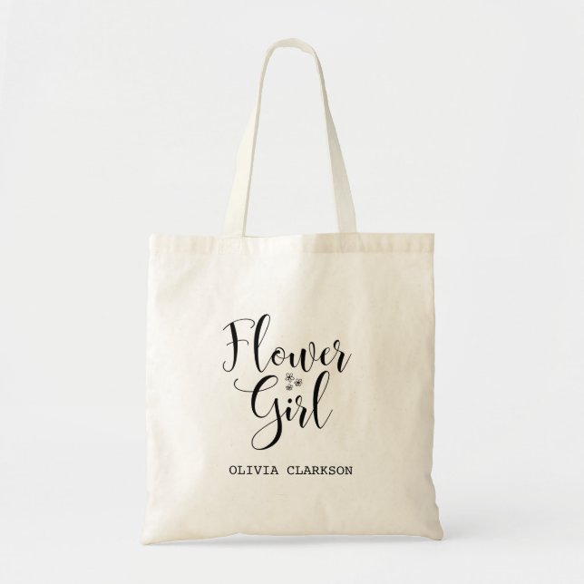 Tote Bag Simplement & Élégamment Classique : La Fleur Fourr (Devant)