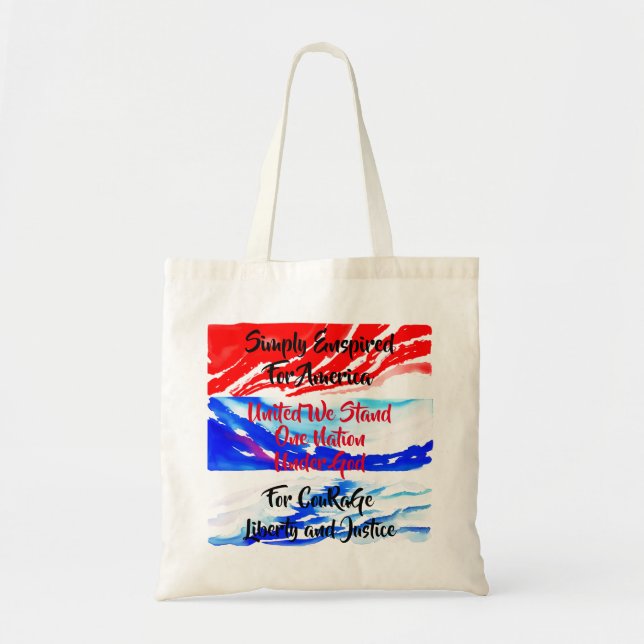 Tote Bag Simplement Inspiré Pour l'Amérique  (Devant)