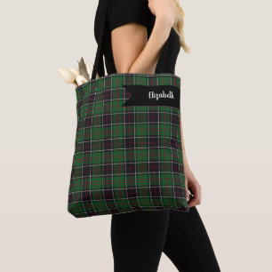 Tote Bag Sinclair Clan Chasse Tartan Variant Plaid