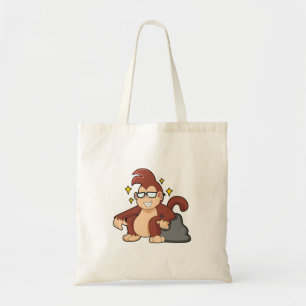 Tote Bag Singe avec lunettes de soleil