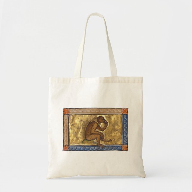Tote Bag Singe bestiaire médiéval c. 1270 (Devant)