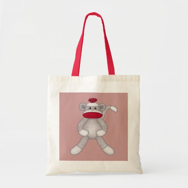 Tote Bag Singe de chaussette (Devant)