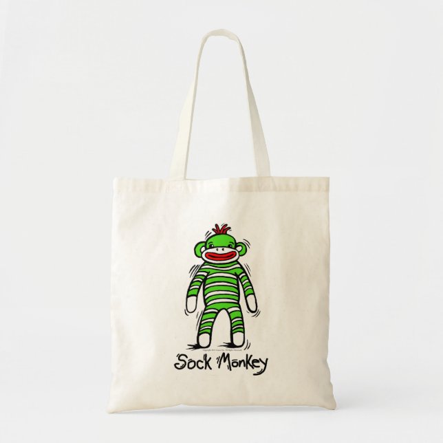 Tote Bag Singe de chaussette de singe de chaussette ! (Devant)