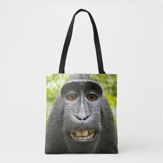 Tote Bag Singe de Macaque crêté (Devant)