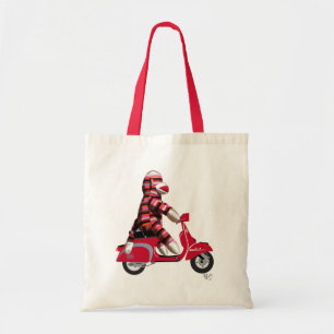 Tote Bag Singe de queue sur cyclomoteur