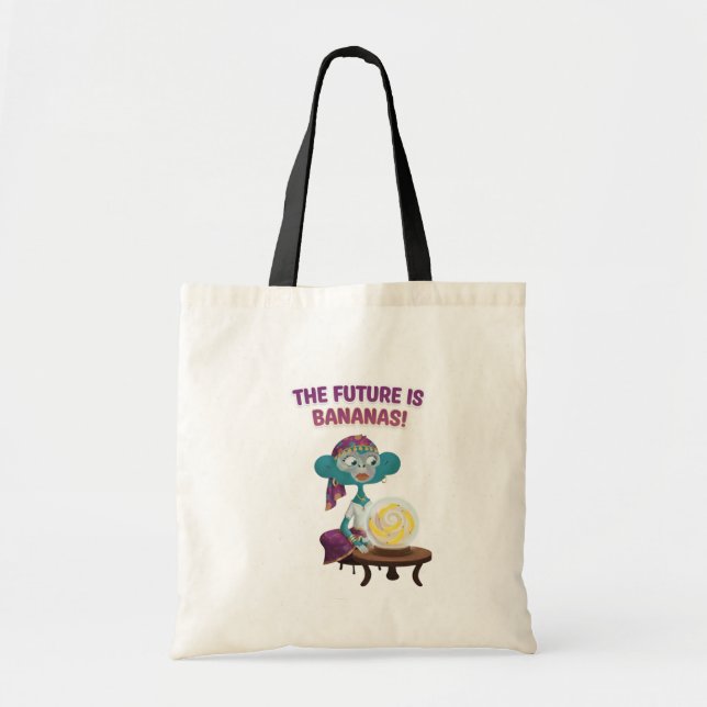 Tote Bag Singe diseur de bonne aventure (Devant)