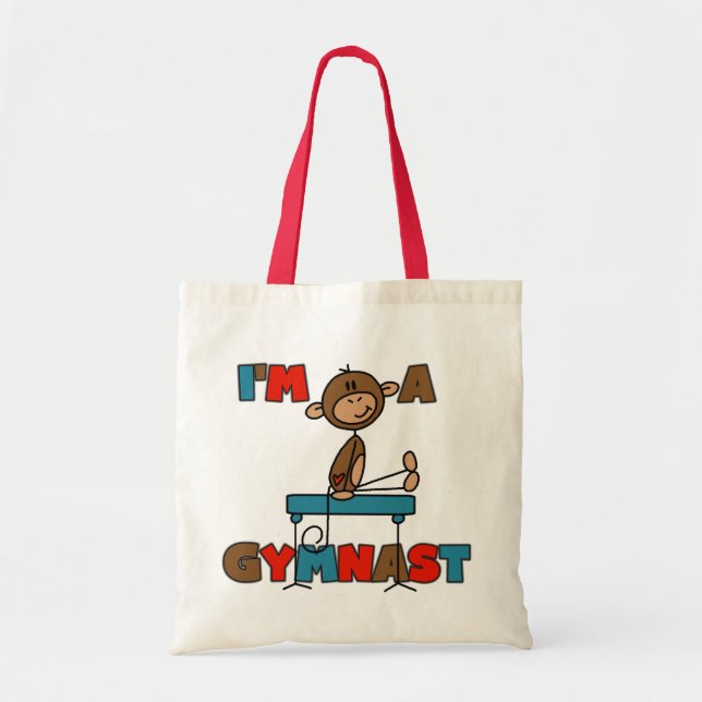 Tote Bag Singe je suis un gymnaste (Devant)