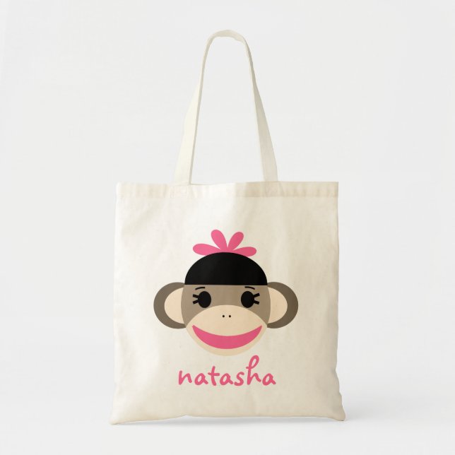 Tote Bag Singe personnalisé Bookbag de chaussette (Devant)