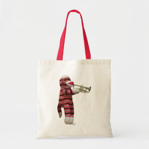 Tote Bag Singe-Sock Jouer Trumpet