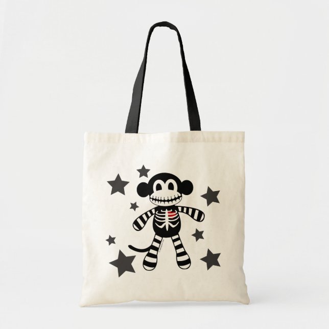 Tote Bag Singe squelettique Fourre-tout (Devant)