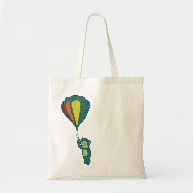 Tote Bag singe volant : montgolfière (Devant)