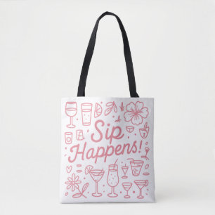 Tote Bag Sip Happens