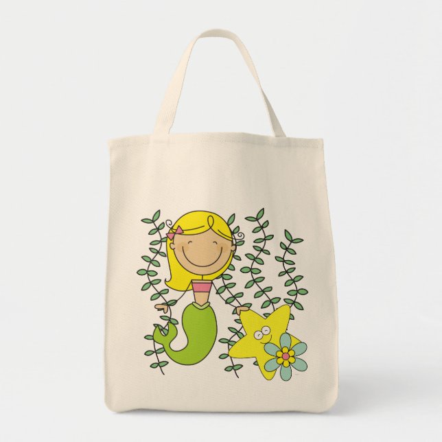 Tote Bag Sirène blonde (Devant)