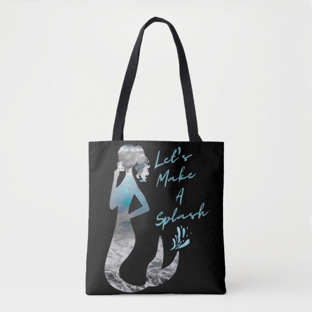 Tote Bag Sirène d'océan Faisons un éclaboussure (Devant)