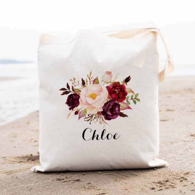 Tote Bag Sirène Florale Rustique, Cadeau Mariage (Créateur téléchargé)