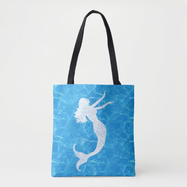 Tote Bag Sirène Fourre-tout de bébé de l'eau (Devant)