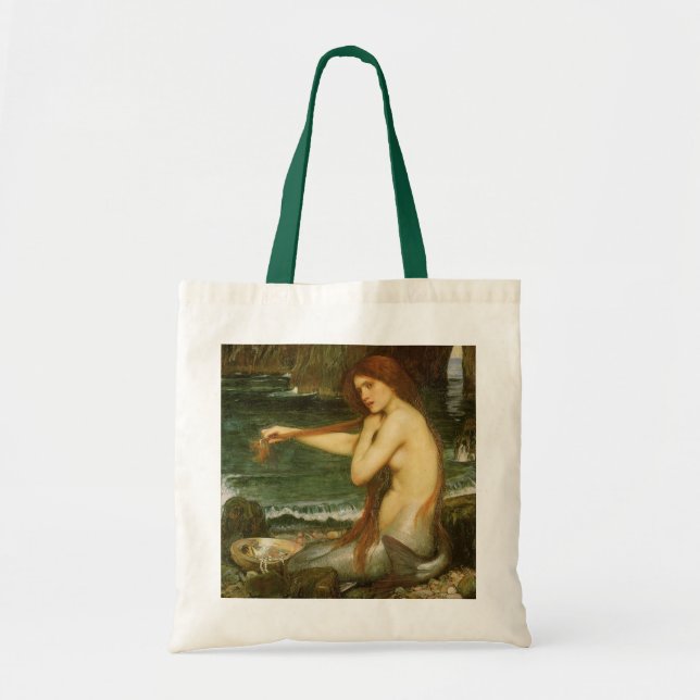 Tote Bag Sirène par John William Waterhouse (Devant)