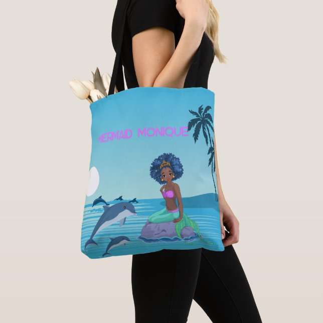 Tote Bag Sirène personnalisée (De près)